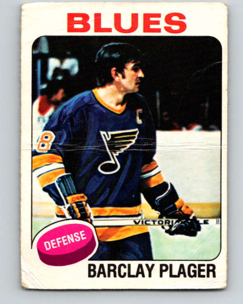 1975-76 O-Pee-Chee #205 Barclay Plager St. Louis Blues V6063