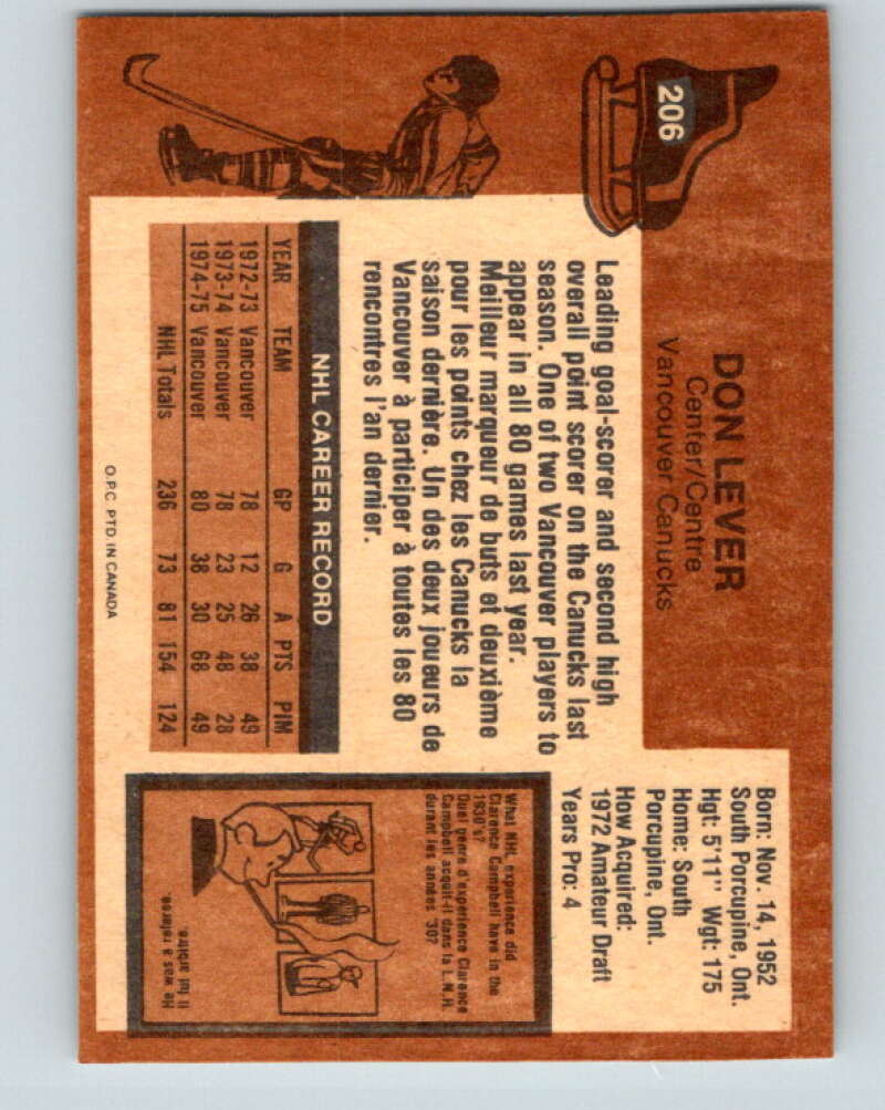 1975-76 O-Pee-Chee #205 Barclay Plager St. Louis Blues V6064