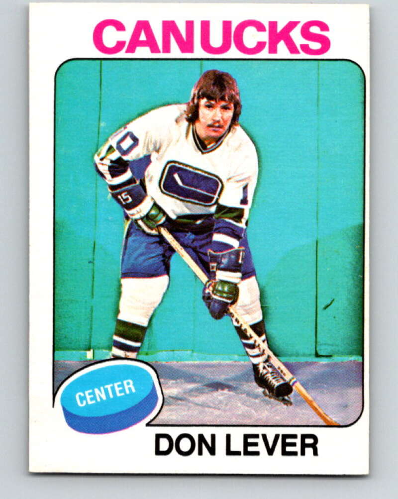 1975-76 O-Pee-Chee #206 Don Lever Vancouver Canucks V6066