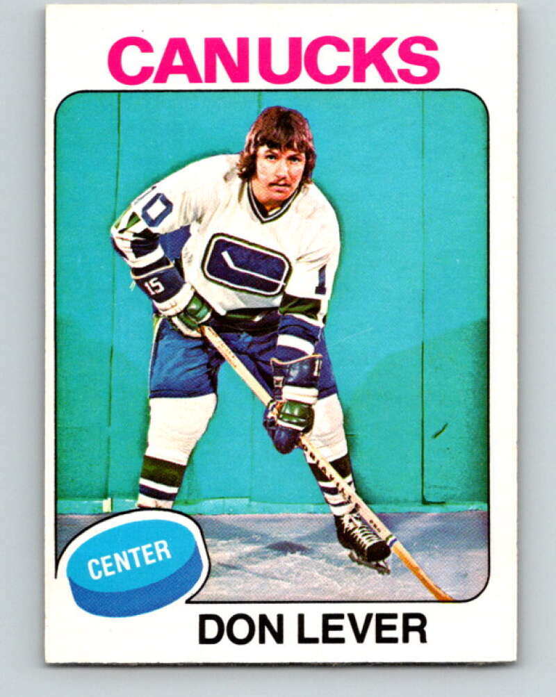 1975-76 O-Pee-Chee #206 Don Lever Vancouver Canucks V6068