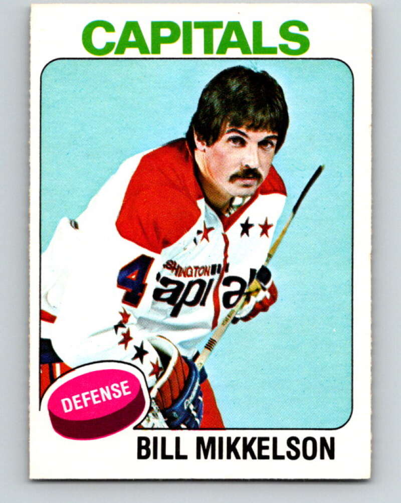 1975-76 O-Pee-Chee #207 Bill Mikkelson Washington Capitals V6072