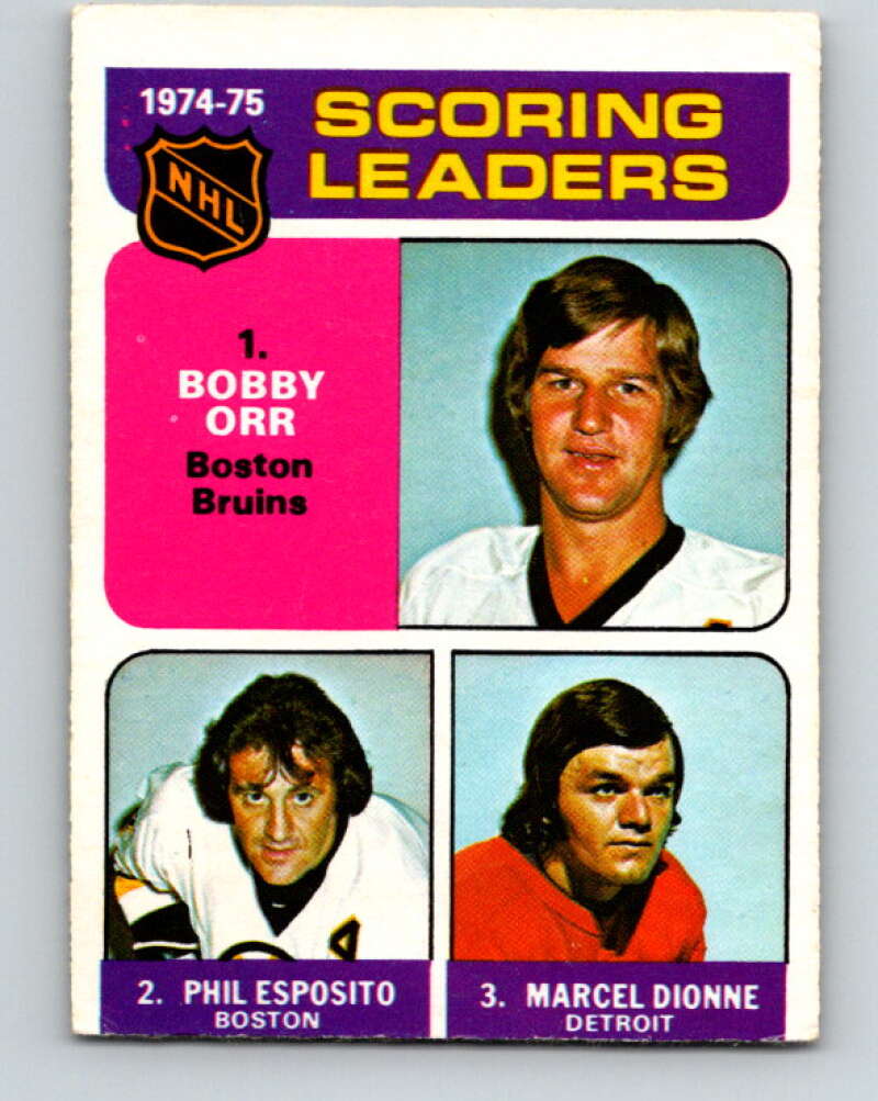 1975-76 O-Pee-Chee #210 Bobby Orr LL Boston Bruins V6090