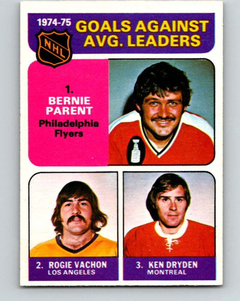 1975-76 O-Pee-Chee #213 Bernie Parent LL Philadelphia Flyers V6101