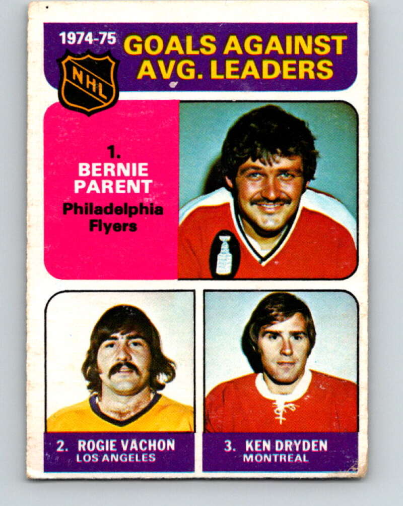 1975-76 O-Pee-Chee #213 Bernie Parent LL Philadelphia Flyers V6105