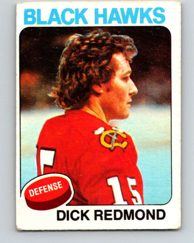1975-76 O-Pee-Chee #218 Dick Redmond Chicago Blackhawks V6126