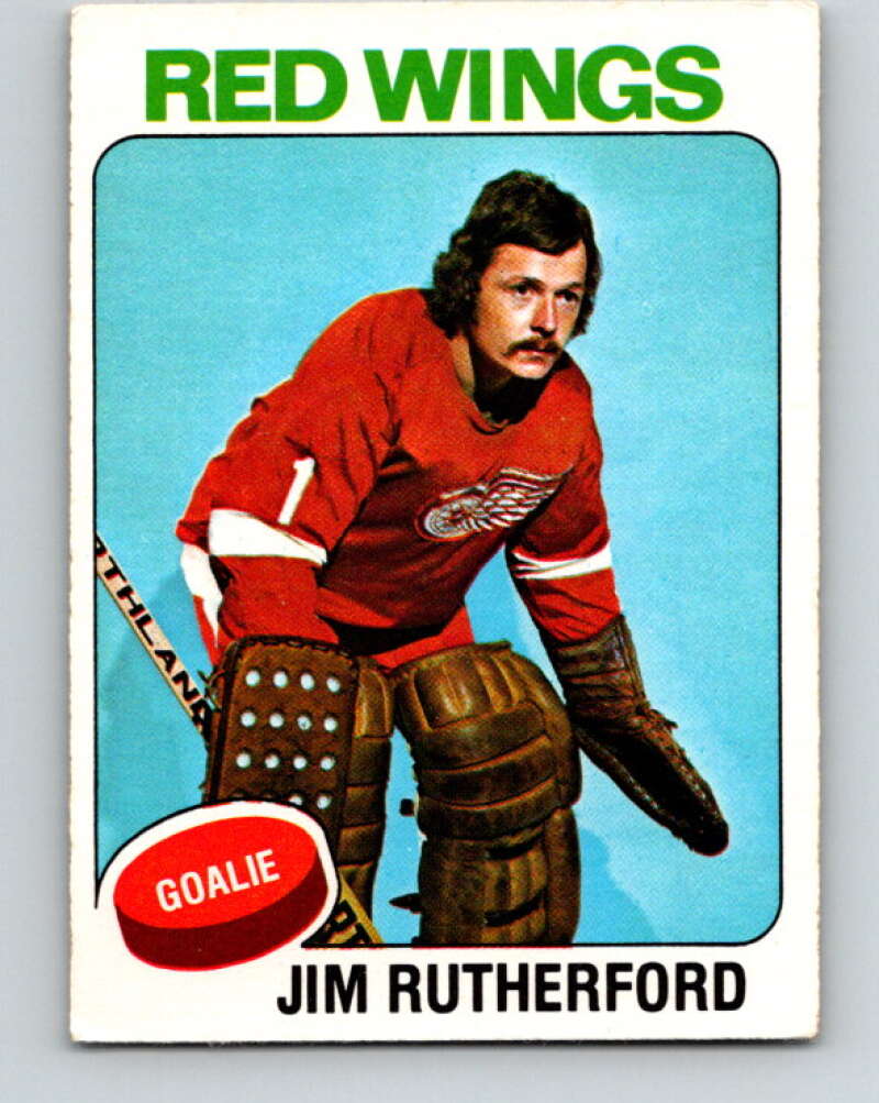 1975-76 O-Pee-Chee #219 Jim Rutherford Detroit Red Wings V6129