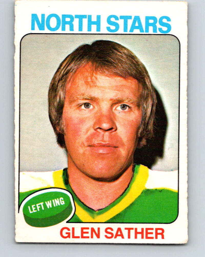 1975-76 O-Pee-Chee #222 Glen Sather Minnesota North Stars V6148