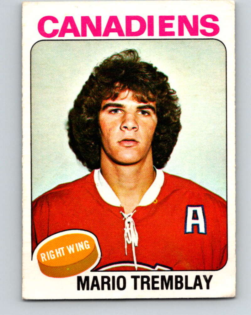 1975-76 O-Pee-Chee #223 Mario Tremblay UER RC Rookie Montreal Canadiens V6154
