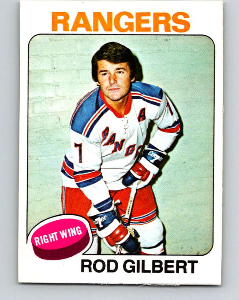 1975-76 O-Pee-Chee #225 Rod Gilbert New York Rangers V6162