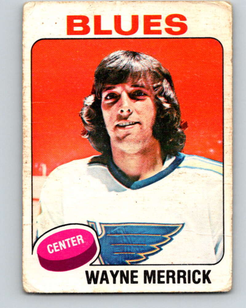 1975-76 O-Pee-Chee #228 Wayne Merrick St. Louis Blues V6179