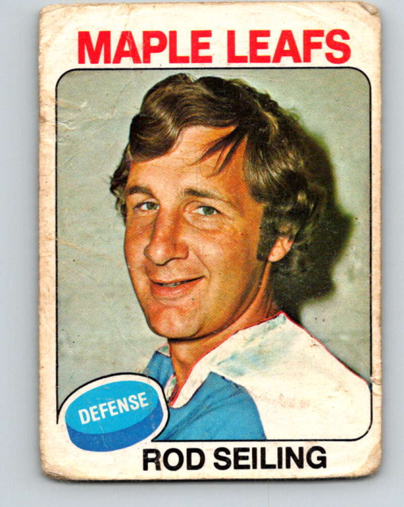 1975-76 O-Pee-Chee #229 Rod Seiling Toronto Maple Leafs V6181