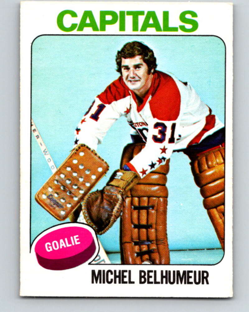 1975-76 O-Pee-Chee #232 Michel Belhumeur Washington Capitals V6196