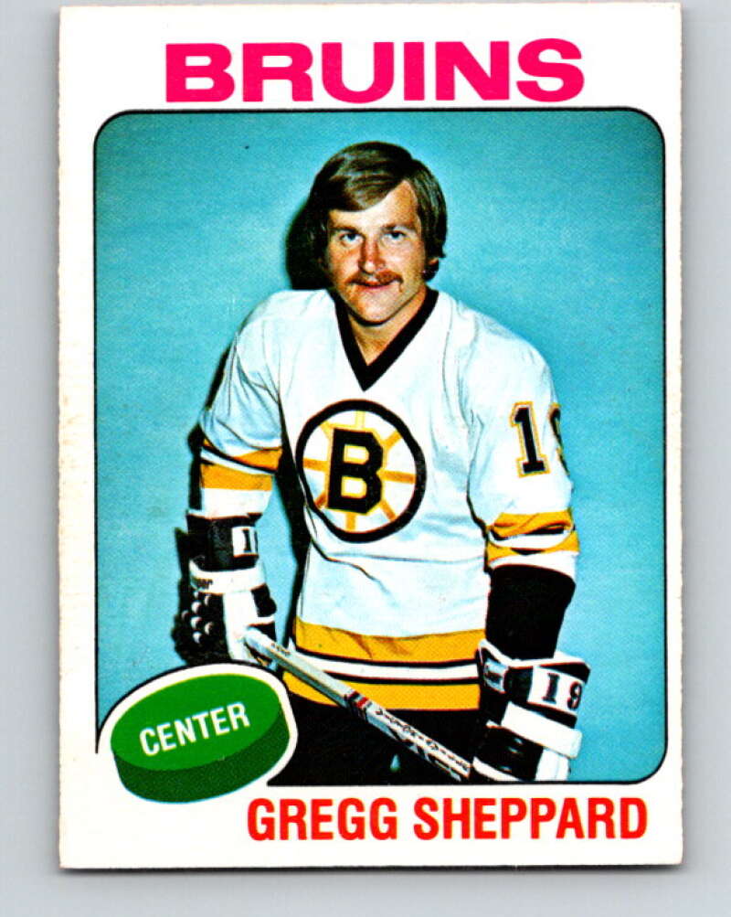 1975-76 O-Pee-Chee #235 Gregg Sheppard Boston Bruins V6202