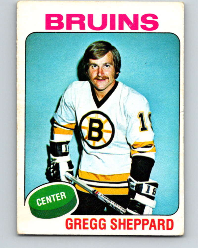 1975-76 O-Pee-Chee #235 Gregg Sheppard Boston Bruins V6208