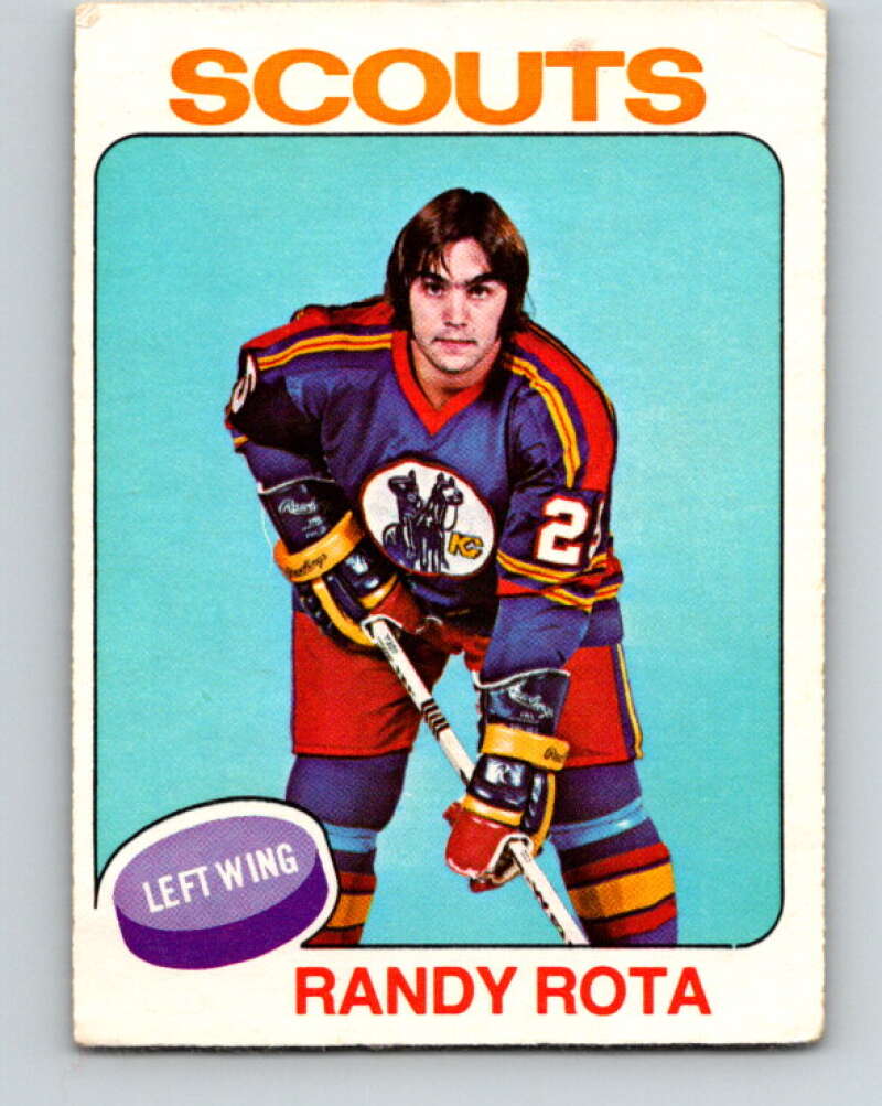 1975-76 O-Pee-Chee #237 Randy Rota Kansas City Scouts V6212