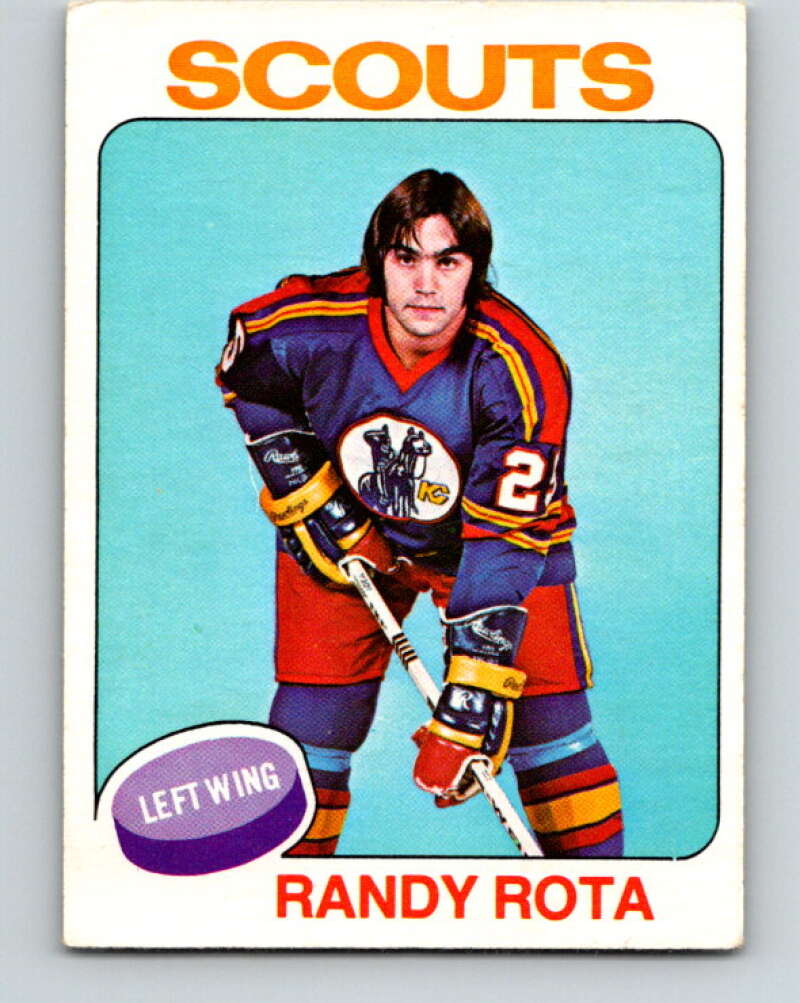 1975-76 O-Pee-Chee #237 Randy Rota Kansas City Scouts V6213