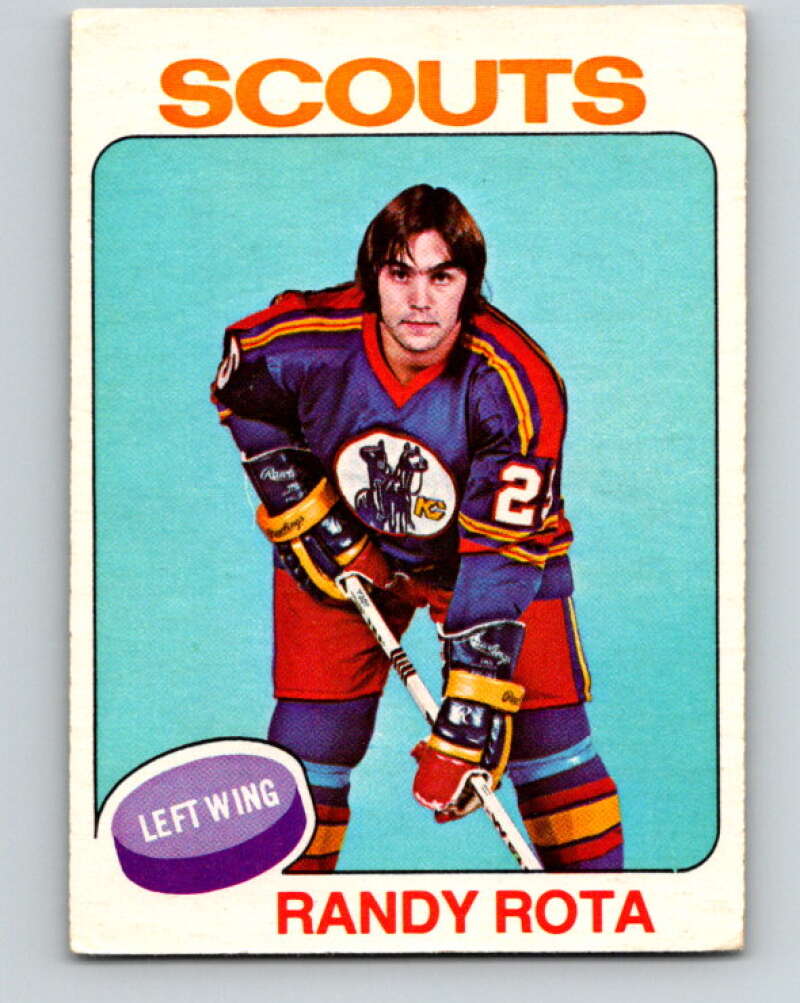 1975-76 O-Pee-Chee #237 Randy Rota Kansas City Scouts V6214
