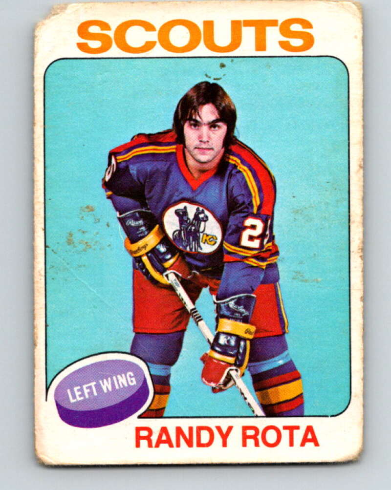 1975-76 O-Pee-Chee #237 Randy Rota Kansas City Scouts V6216