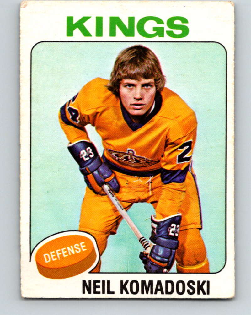 1975-76 O-Pee-Chee #238 Neil Komadoski Los Angeles Kings V6219