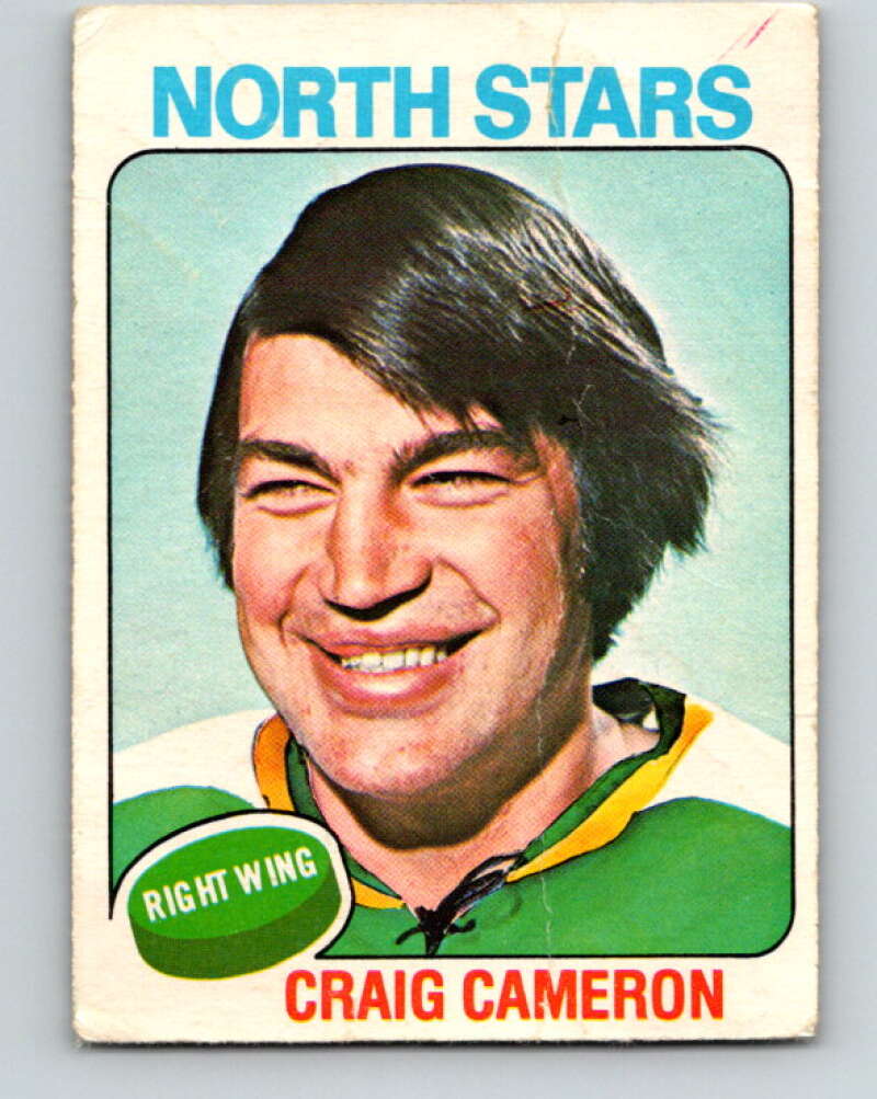 1975-76 O-Pee-Chee #239 Craig Cameron Minnesota North Stars V6222