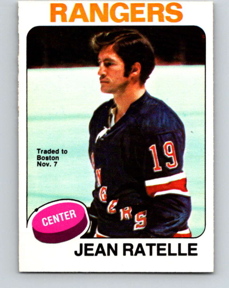 1975-76 O-Pee-Chee #243 Jean Ratelle New York Rangers V6243