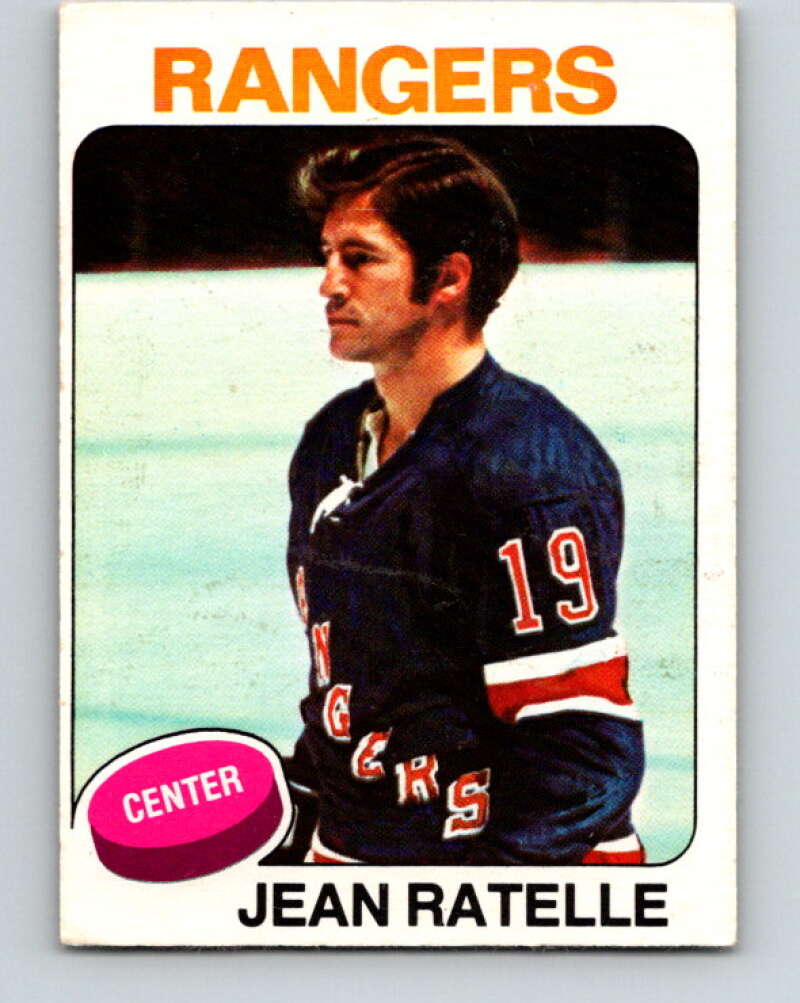 1975-76 O-Pee-Chee #243 Jean Ratelle New York Rangers V6244