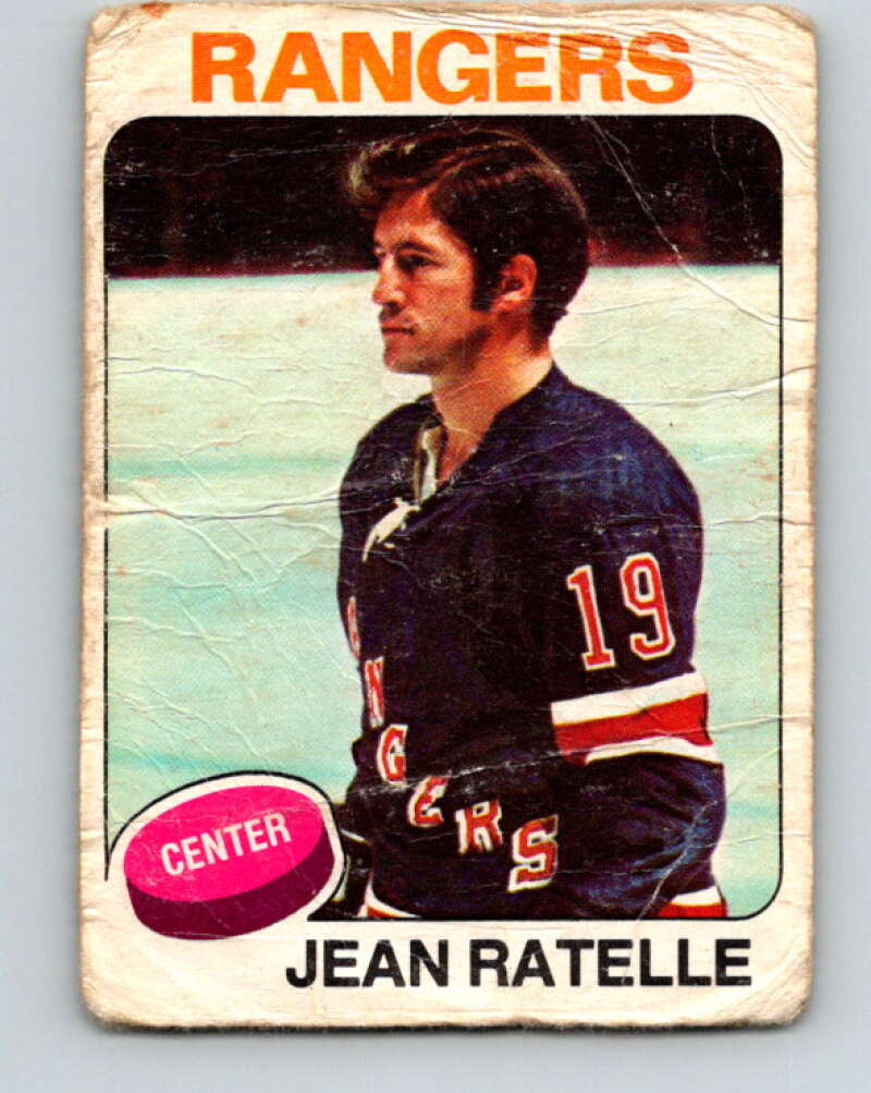 1975-76 O-Pee-Chee #243 Jean Ratelle New York Rangers V6247