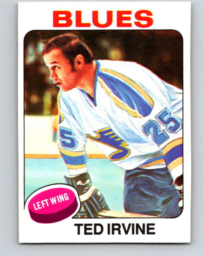 1975-76 O-Pee-Chee #244 Ted Irvine UER St. Louis Blues V6248