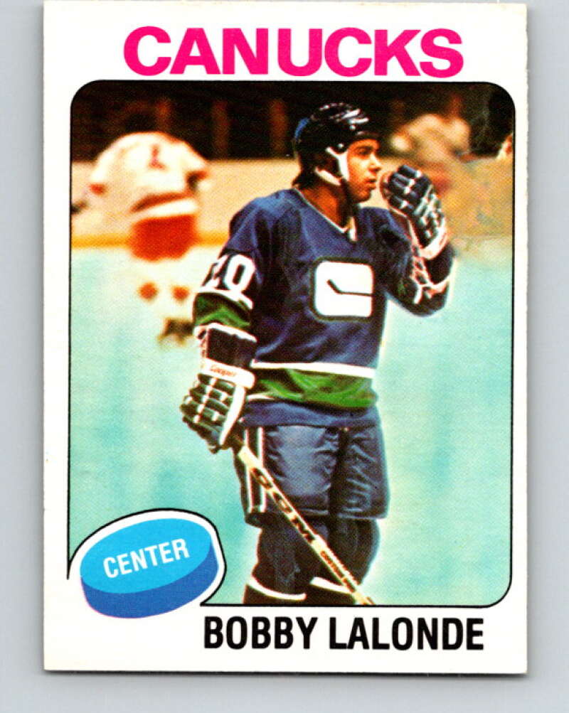 1975-76 O-Pee-Chee #246 Bobby Lalonde Vancouver Canucks V6262