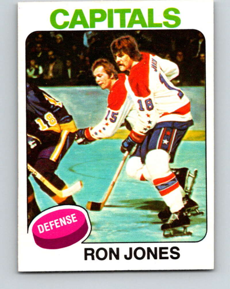 1975-76 O-Pee-Chee #247 Ron Jones RC Rookie Washington Capitals V6269