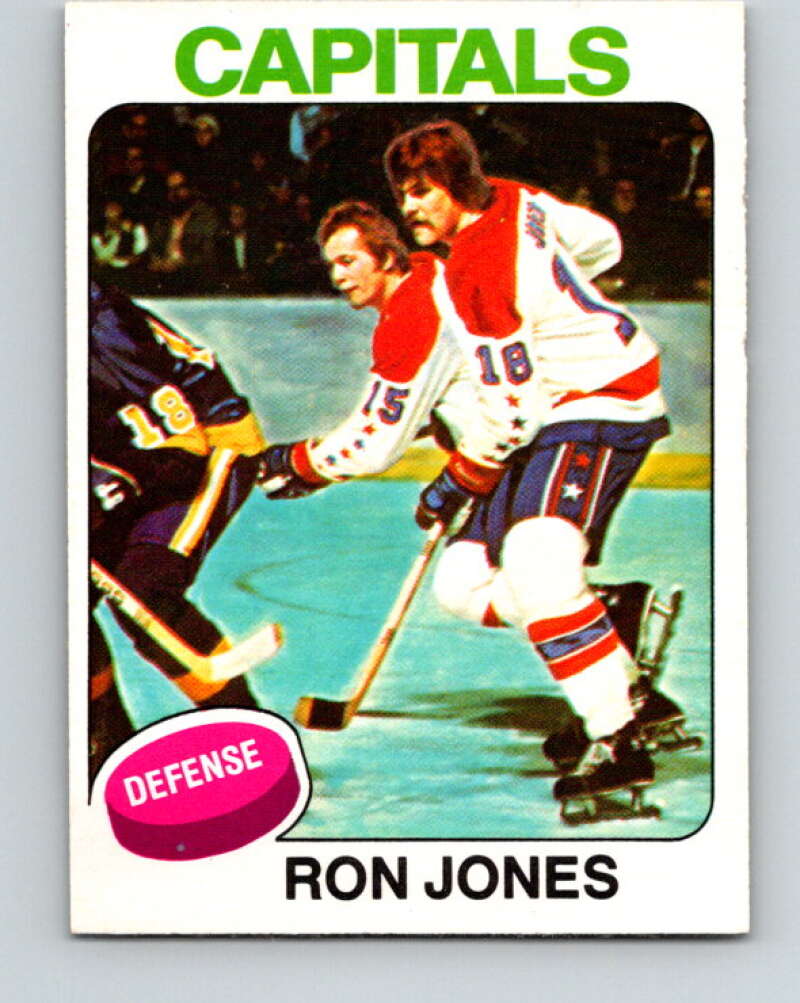 1975-76 O-Pee-Chee #247 Ron Jones RC Rookie Washington Capitals V6271