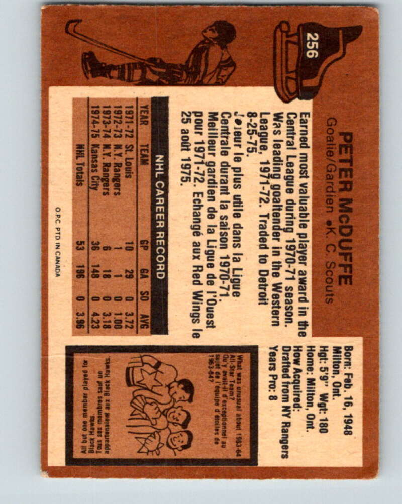 1975-76 O-Pee-Chee #255 Terry Harper Detroit Red Wings V6298