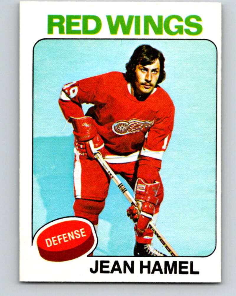 1975-76 O-Pee-Chee #257 Jean Hamel Detroit Red Wings V6302