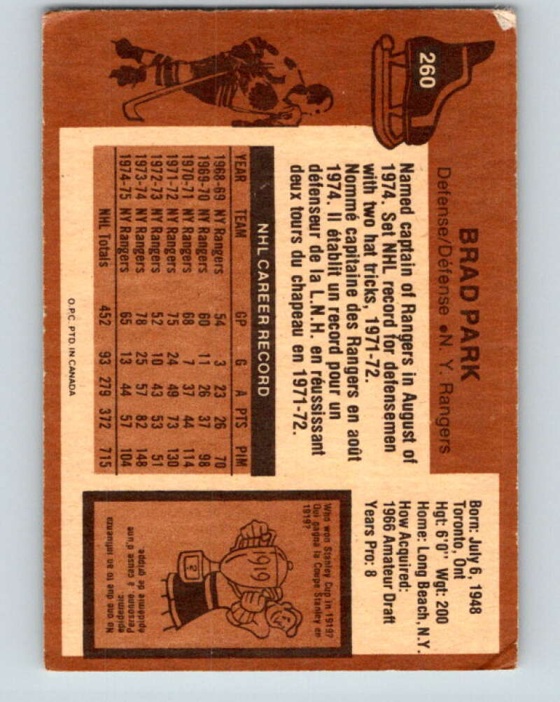 1975-76 O-Pee-Chee #259 Bob Nystrom New York Islanders V6321