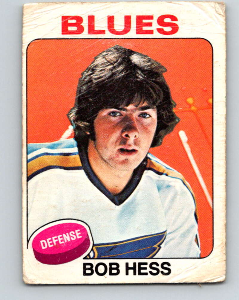 1975-76 O-Pee-Chee #264 Bob Hess RC Rookie St. Louis Blues V6347