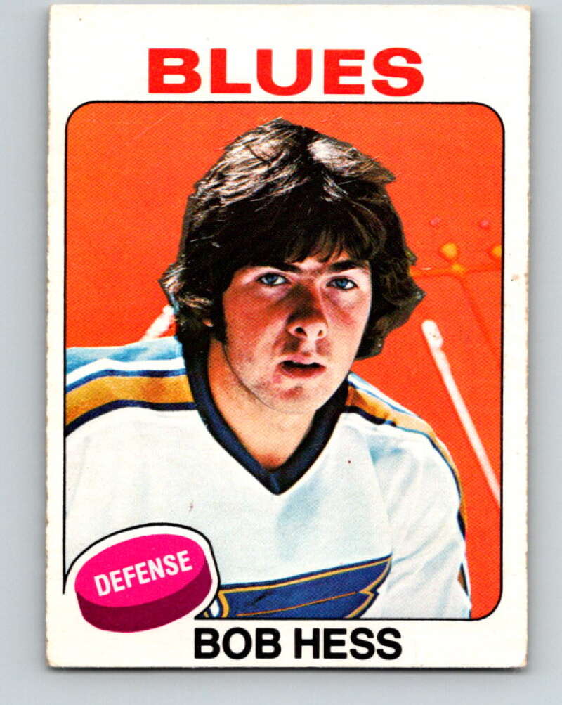 1975-76 O-Pee-Chee #264 Bob Hess RC Rookie St. Louis Blues V6348