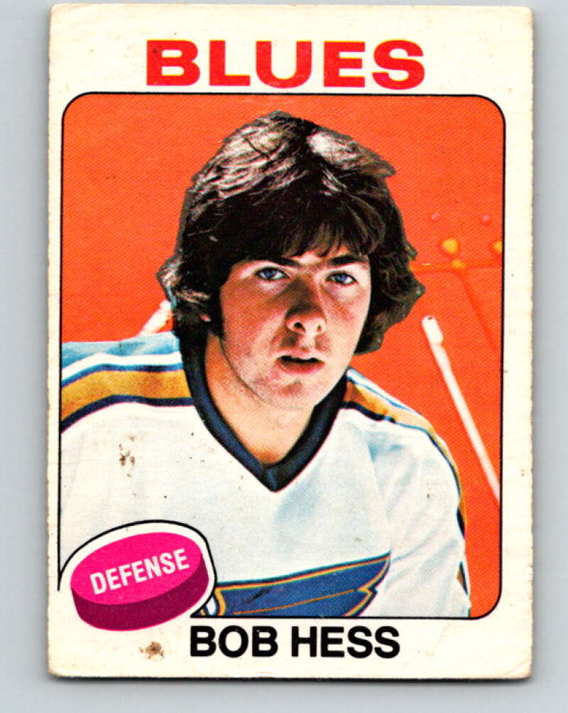 1975-76 O-Pee-Chee #264 Bob Hess RC Rookie St. Louis Blues V6350