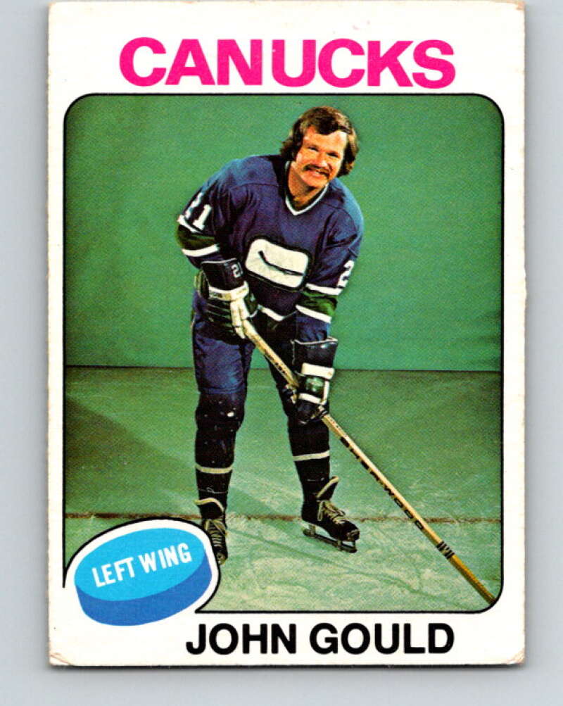 1975-76 O-Pee-Chee #266 John Gould Vancouver Canucks V6354