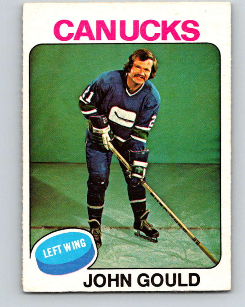 1975-76 O-Pee-Chee #266 John Gould Vancouver Canucks V6356