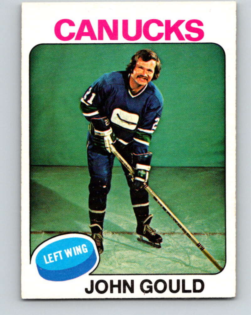 1975-76 O-Pee-Chee #266 John Gould Vancouver Canucks V6357
