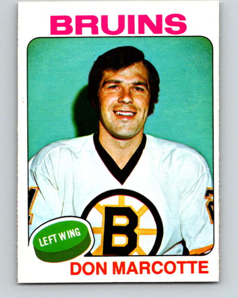 1975-76 O-Pee-Chee #269 Don Marcotte Boston Bruins V6373