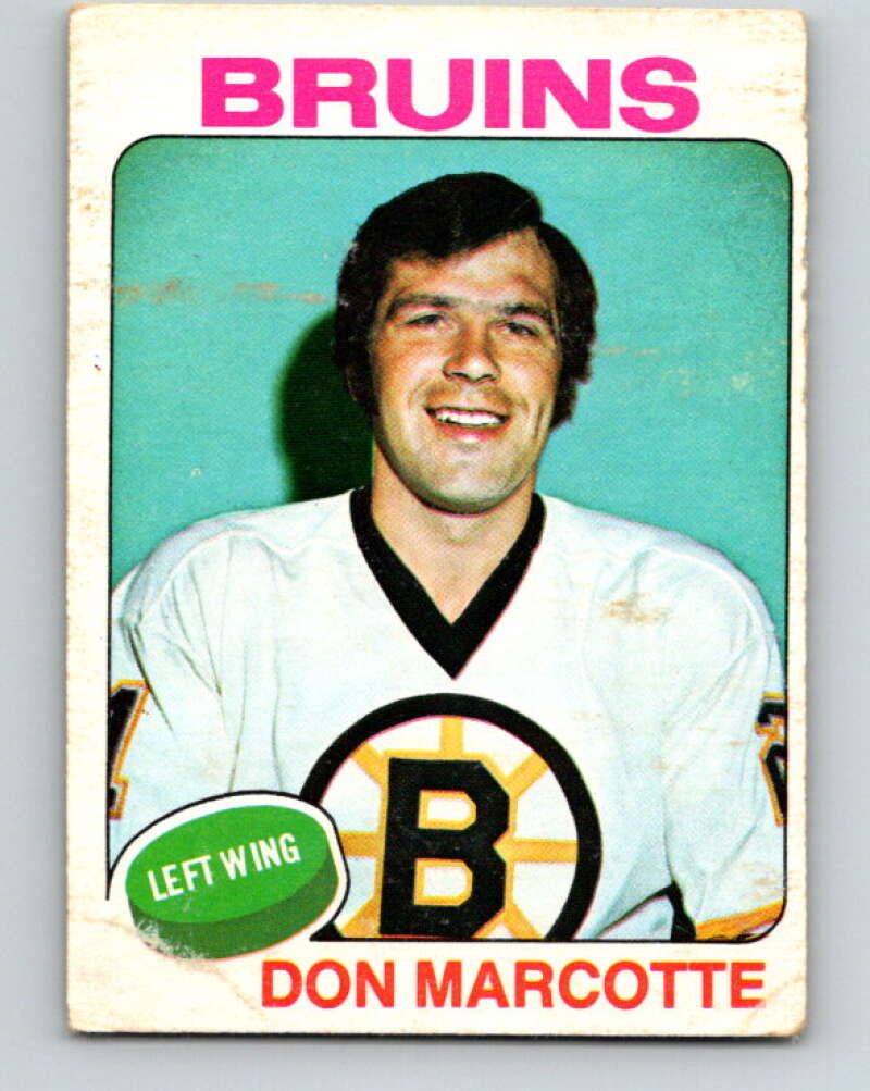 1975-76 O-Pee-Chee #269 Don Marcotte Boston Bruins V6374