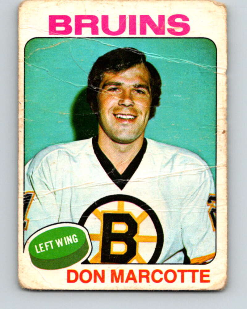 1975-76 O-Pee-Chee #269 Don Marcotte Boston Bruins V6376