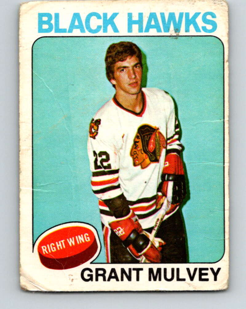 1975-76 O-Pee-Chee #272 Grant Mulvey RC Rookie Chicago Blackhawks V6388