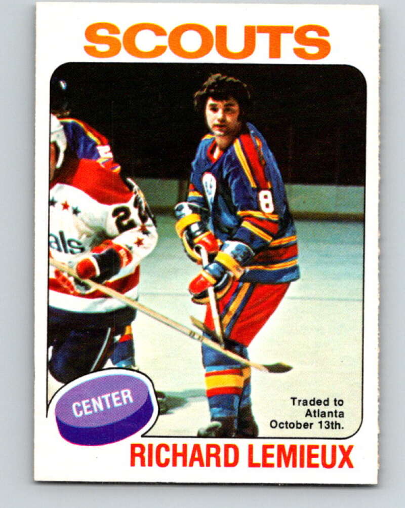 1975-76 O-Pee-Chee #274 Richard Lemieux Kansas City Scouts V6395