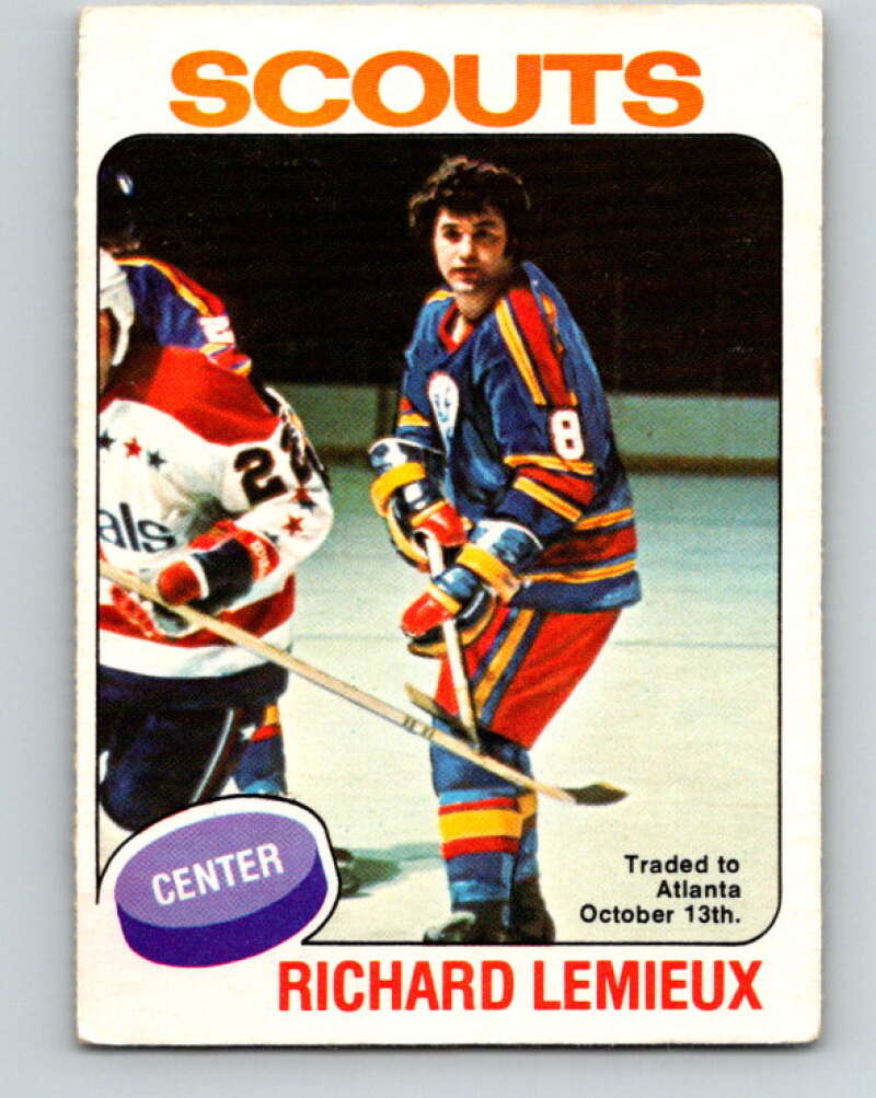1975-76 O-Pee-Chee #274 Richard Lemieux Kansas City Scouts V6396