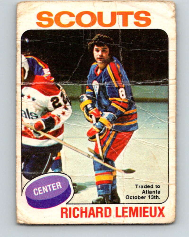 1975-76 O-Pee-Chee #274 Richard Lemieux Kansas City Scouts V6397
