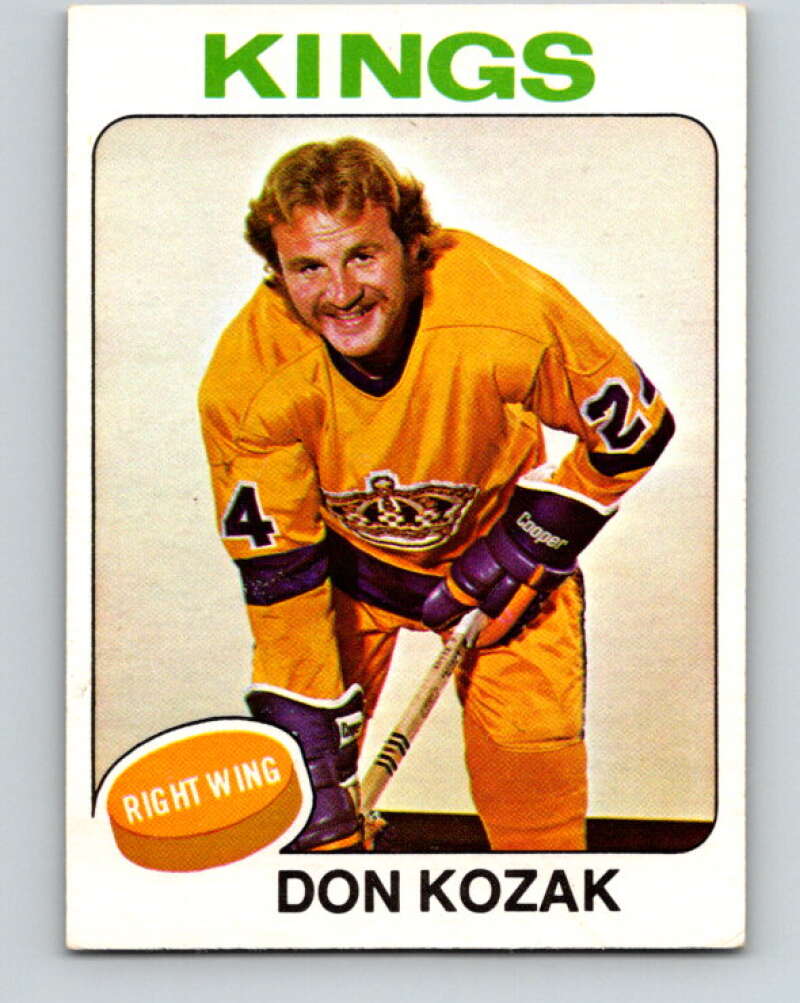 1975-76 O-Pee-Chee #276 Don Kozak Los Angeles Kings V6406