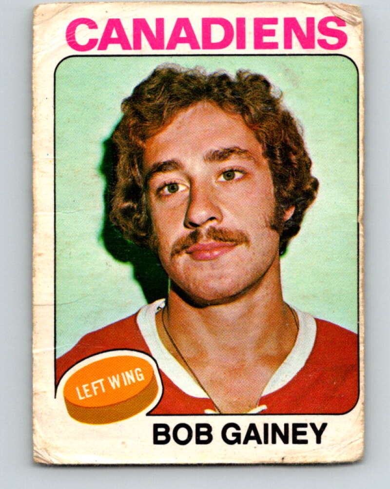 1975-76 O-Pee-Chee #278 Bob Gainey Montreal Canadiens V6420