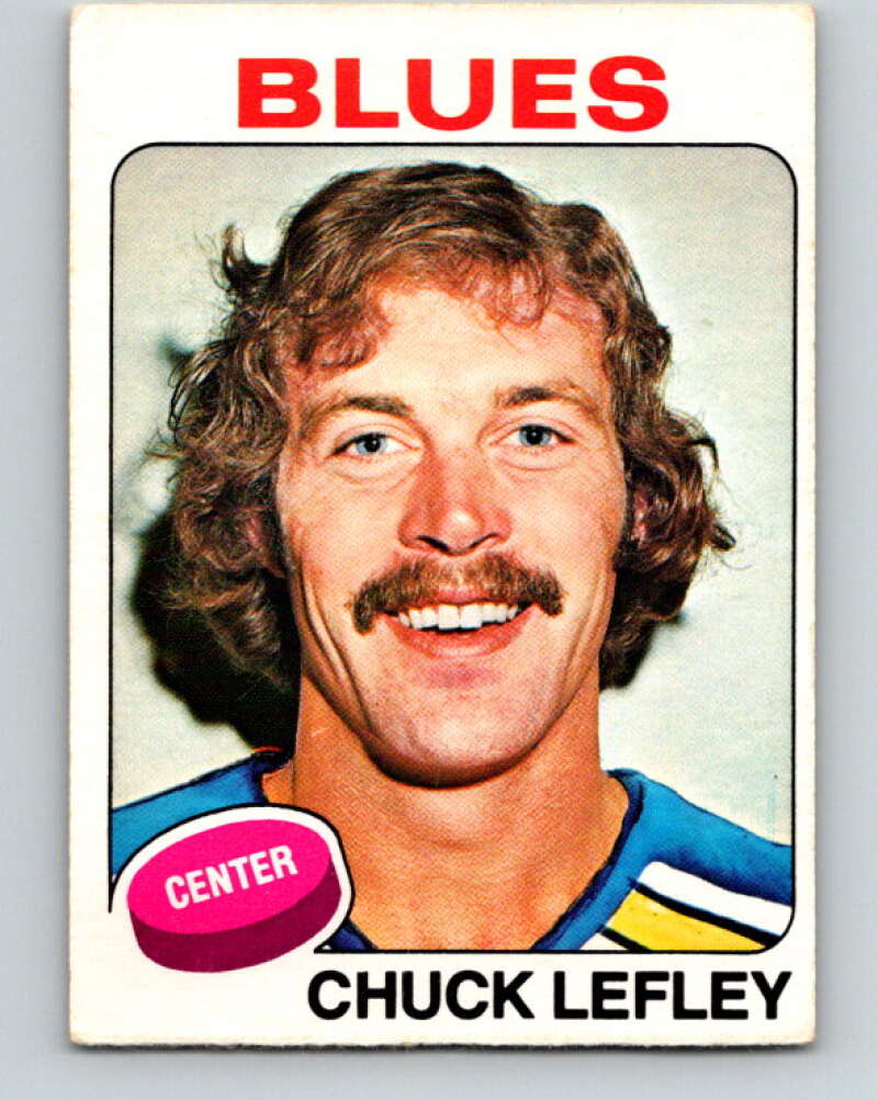 1975-76 O-Pee-Chee #282 Chuck Lefley St. Louis Blues V6435